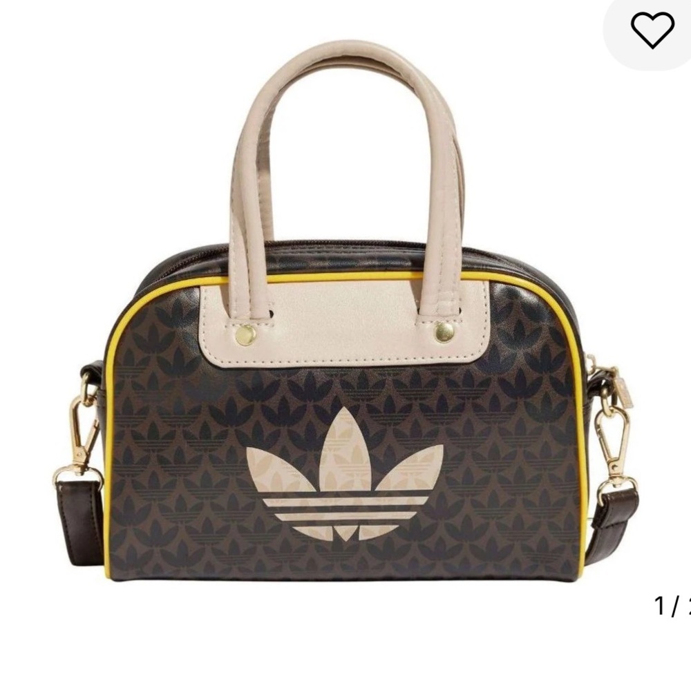 NWOT Adidas Monogram Mini Bag Brown